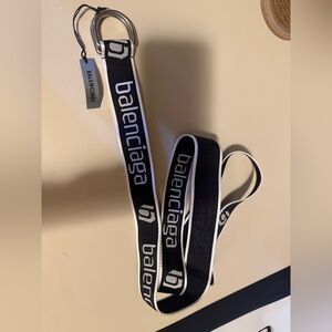 Balenciaga Black and White Belt